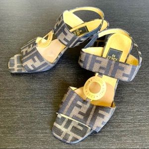 Fendi Logo Sandals